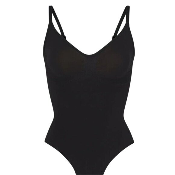 SKIMS Sculpting Thong Bodysuit Onyx Black L/XL (US 12-16) NWOT MSRP $70 - Picture 3 of 7